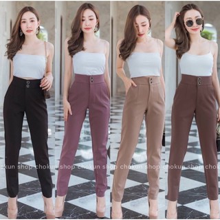 Office pants กางเกงทำงานผ้ายืด [New collection]