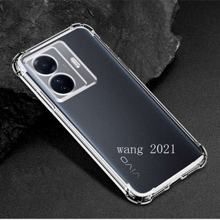 In Stock New Casing เคส VIVO T1 5G Y01 T1x Y15s Y15A 2021 Phone Case Four Corner Airbag Shockproof Transparent Anti-fall Soft Case Back Cover เคสโทรศัพท