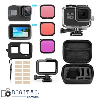 Gopro hero 8 Accessories kit -1 ชุดสุดคุ้ม อุปกรณ์เสริมสําหรับกล้อง Gopro Hero 8