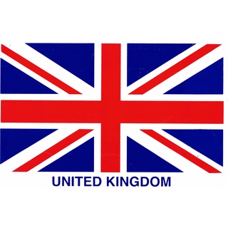 สติกเกอร์ธงชาติอังกฤษ Union Jack สติกเกอร์แต่งรถสำหรับติดรถมอเตอร์ไซด์ รถยนต์ ขนาด27 X 18 cm จำนวน 1แผ่น ST188