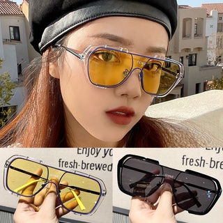 แว่นตากันแดด UV400 กรอบขนาดใหญ่ สไตล์เกาหลี สําหรับผู้ชาย และผู้หญิง เหมาะกับการขับรถ