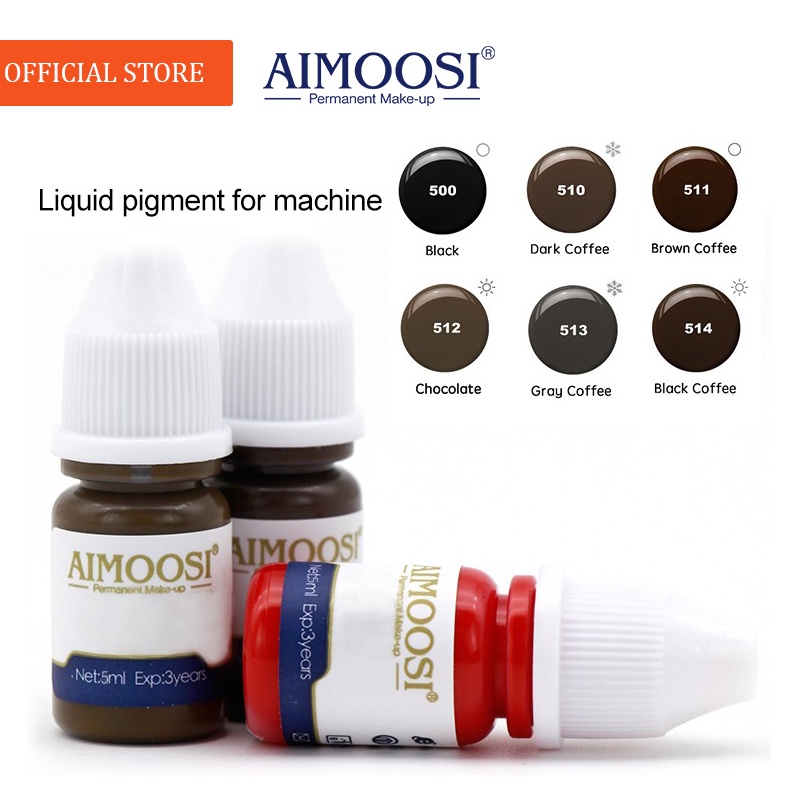 aimoosi-ตัวอย่างสี-3-มล-6-สี-กึ่งถาวร-แต่งหน้า-ไมโครเบลด-เม็ดสี-คิ้ว-อายไลเนอร์-เม็ดสี-pmu-หมึกสักคิ้ว