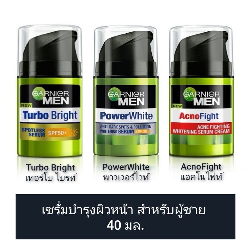 ภาพหน้าปกสินค้าGarnier Men Serum การ์นิเย่ เม็น ทุกสูตร 40 มล. จากร้าน ilovehealth บน Shopee