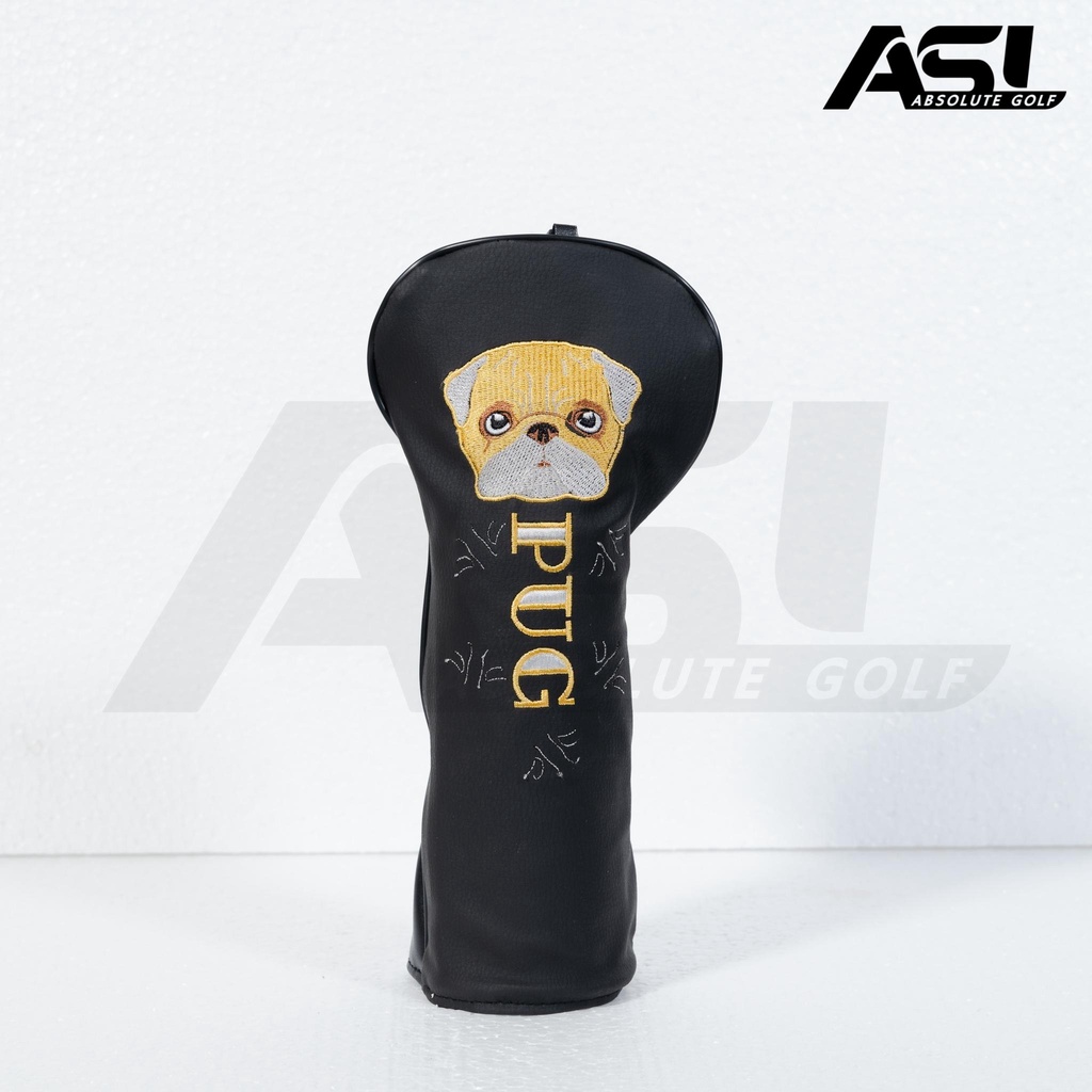 golf-head-cover-for-driver-fairway-amp-hybrid-ที่ครอบหัวไม้กอล์ฟ-งานปักลายน้องปั๊ก