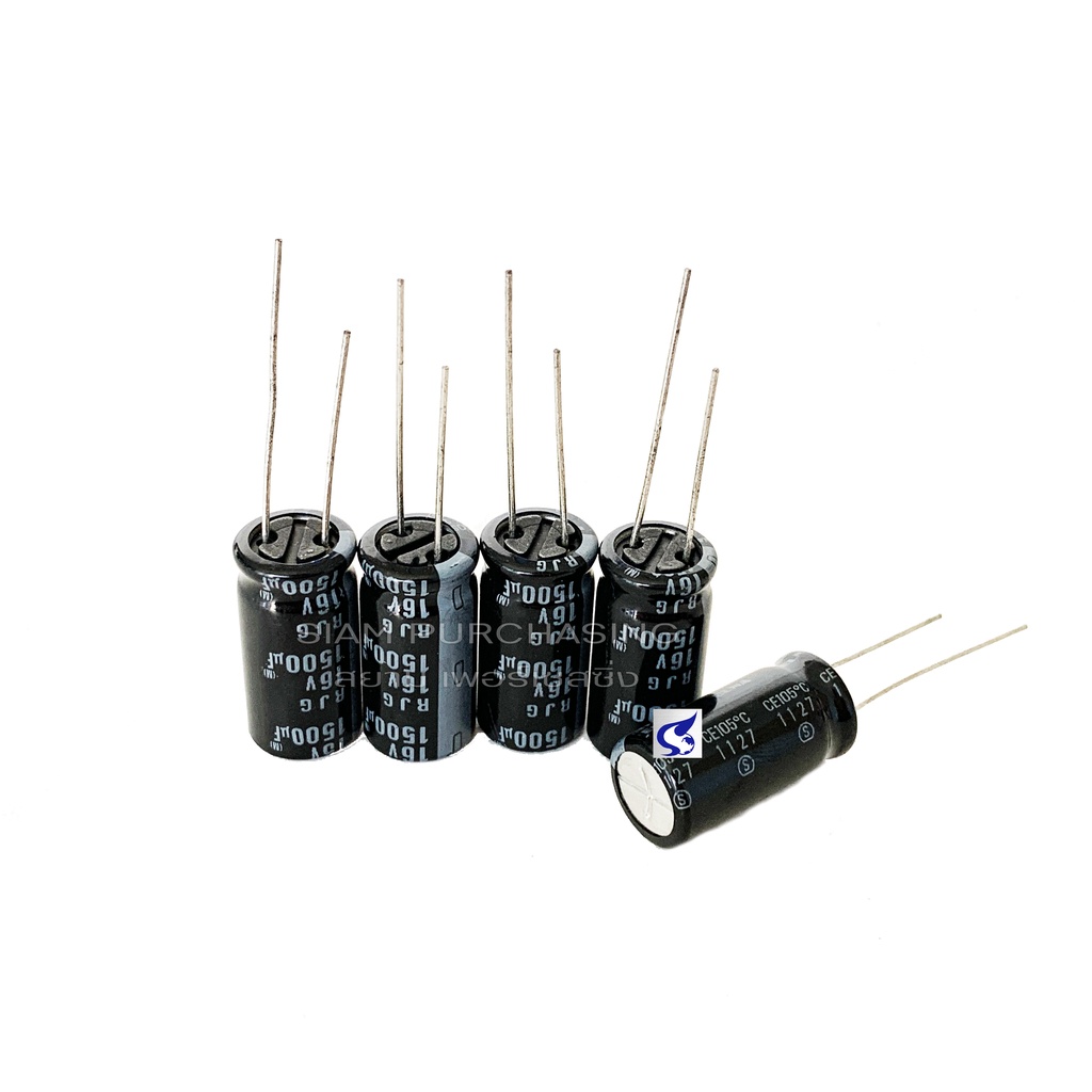 จำนวน-5ชิ้น-1500uf-16v-105c-elna-size-10x20mm-สีดำ-ขายาว-capacitor-คาปาซิเตอร์