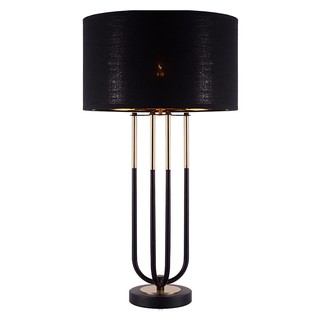 Table lamp TABLE LAMP CARINI CLASSIC MT5064S BLACK/GOLD The lamp Light bulb โคมไฟตั้งโต๊ะ ไฟตั้งโต๊ะ CARINI CLASSIC MT50