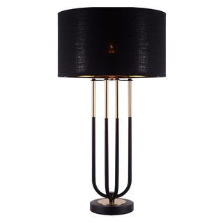 Table lamp TABLE LAMP CARINI CLASSIC MT5064S BLACK/GOLD The lamp Light bulb โคมไฟตั้งโต๊ะ ไฟตั้งโต๊ะ CARINI CLASSIC MT50