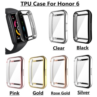 สินค้า เคสสําหรับ Huawei / Honor band 6 / Pro / band 7 กรอบ TPU คุณภาพสูง บางเฉียบ อุปกรณ์เสริมสมาร์ทวอทช์ป้องกัน
