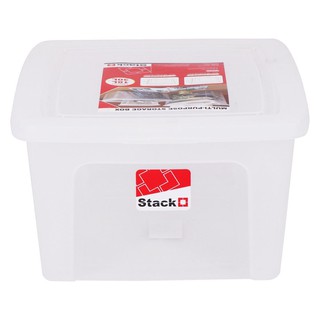 กล่องฝาปิด STACKO CK180 39.5x34x19.9 ซม. สีใส กล่องฝาปิด CK180 กล่องเก็บของอเนกประสงค์ ผลิตจากพลาสติกคุณภาพดี ใช้งานง่าย