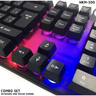 ภาพขนาดย่อของภาพหน้าปกสินค้าNUBWO INFAREZ NKM-623 ชุดมีไฟเกมส์มิ่ง คีย์บอร์ด+ เม้าส์ Keyboard AND Mouse(มี3สีพร้อมส่ง) จากร้าน kaidee_online บน Shopee ภาพที่ 5