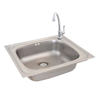 Embedded sink SINK BUILT 1B AXIA LAGOON 60 Sink device Kitchen equipment อ่างล้างจานฝัง ซิงค์ฝัง 1หลุม AXIA LAGOON 60 อ่