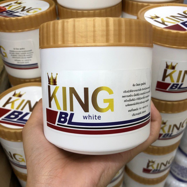king-bl-หัวเชื้อคิงบีแอลผิวขาว-ขาวไวx10-กระปุกใหญ่จุใจ-500g-1-กระปุก