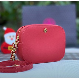 🎀 (สด-ผ่อน) ลด 300 ฿กระเป๋าสะพายสีแดง 52898 สี KIR ROYALE TORY BURCH Emerson Round Crossbody