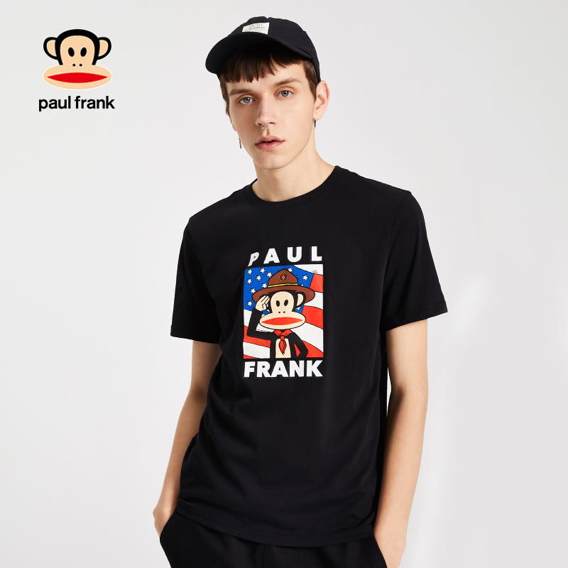 paulfrank-big-mouth-เสื้อยืดแขนสั้นสไตล์เกาหลีสําหรับผู้ชาย