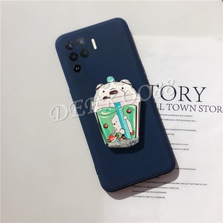In Stock New Casing For เคสโทรศัพท์ OPPO A94 2021 Phone Case with Cute Cartoon Lovely Water Bracket Softcase TPU Silicone Back Cover With Stand Holder เคสโทรศัพท์ OPPO A94
