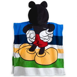 pre-loved-ผ้าเช็ดตัวมีฮู้ด-disney-mickey-mouse-hooded-towel-for-kids