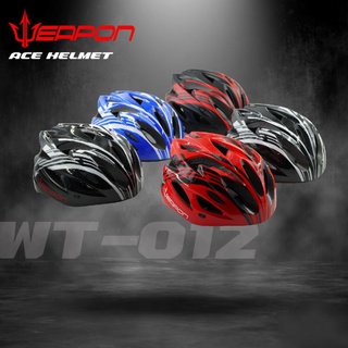 ACE HELMET หมวกกันน็อคจักรยาน เกรดพรีเมี่ยมแบรนด์ WEAPON รุ่น WT012