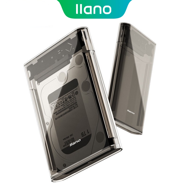 ภาพหน้าปกสินค้าLlano กล่องเคสฮาร์ดดิสก์ HDD SSD แบบใส 2.5 นิ้ว USB3.0 (ไม่รวม HDD) จากร้าน llano_officialstore.th บน Shopee