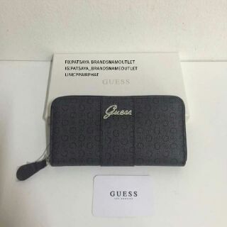 Guess leather walletแท้💯outlet กระเป๋าสตางค์ใบยาวรุ่นซิปรอบ
