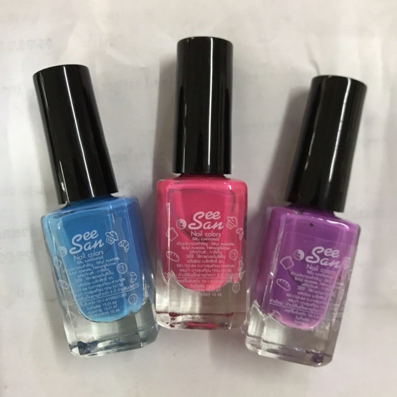 ภาพสินค้าSeeSan Nail colors สีทาเล็บ 10 ml จากร้าน pedacloset บน Shopee ภาพที่ 1