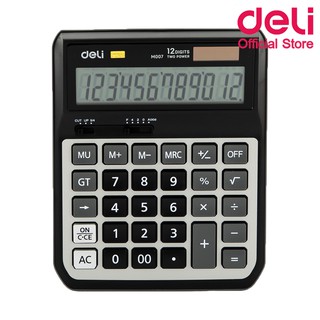 Deli M00720 Calculator 12-Digits เครื่องคิดเลขแบบตั้งโต๊ะ 12 หลัก ขนาดใหญ่ รับประกัน 3 ปี!!! เครื่องคิดเลขยี่ห้อdeli เครื่องเขียน อุปกรณ์สำนักงาน