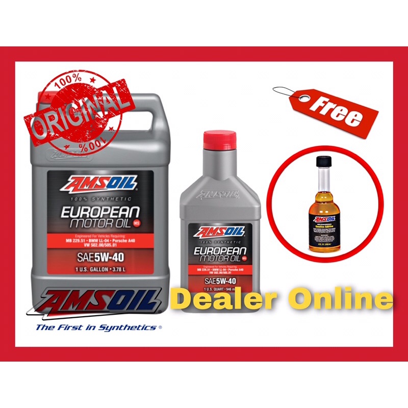 amsoil-european-premium-synthetic-sae-5w-40-น้ำมันเครื่องสังเคราะห์แท้-100