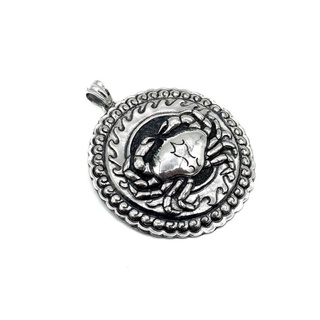 DSP จี้สร้อยคอเงินแท้ประจำราศีกรกฎ เงินแท้ 925 : Cancer zodiac 925 Sterling Silver Pendant [PSPP0353W]