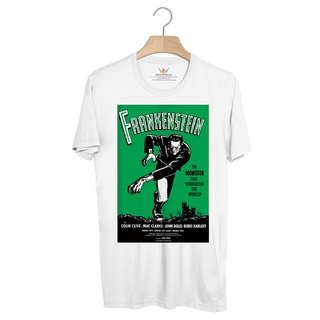 BP747 เสื้อยืด Horror Movie Retro Poster : Frankenstein