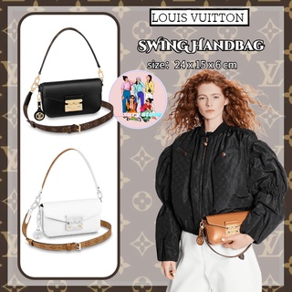 ✨หลุยส์ วิตตอง  Louis vuitton SWING กระเป๋าถือ/กระเป๋าสุภาพสตรี/กระเป๋าสะพายข้าง/กระเป๋าสะพายไหล่