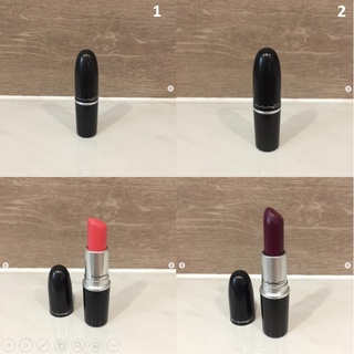 ลิป MAC รุ่น CREMESHEEN สี CORAL BLISS , SATIN สี REBEL ลิปครีม สีสวย ลิปสติก เม็ดสีแน่น ติดทนนาน ขนาดจริง ของแท้