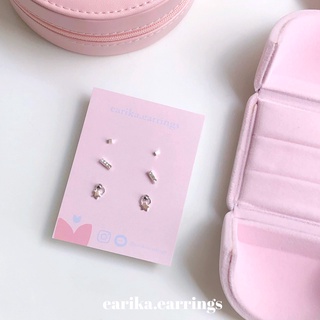 (กรอกโค้ด 72W5V ลด 65.-) earika.earrings - star drop set เซ็ตต่างหูก้านเงินแท้ คนแพ้ง่ายใส่ได้