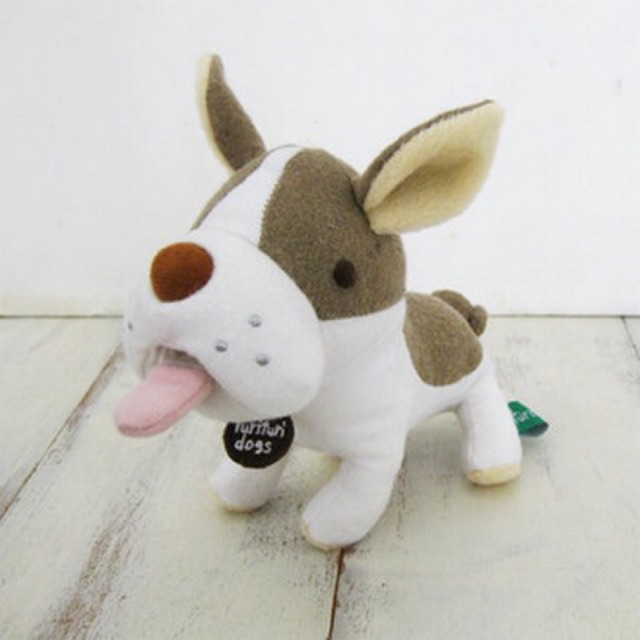 แท้-100-จากญี่ปุ่น-ตุ๊กตา-สุนัข-บูลด๊อก-furi-furi-dogs-tail-shook-bulldog-mascot-plush-doll