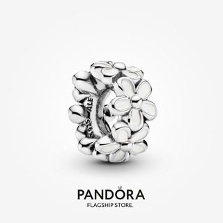 Pandora จี้รูปดอกเดซี่ สีขาว ของขวัญวันเกิด สําหรับสุภาพสตรี p825