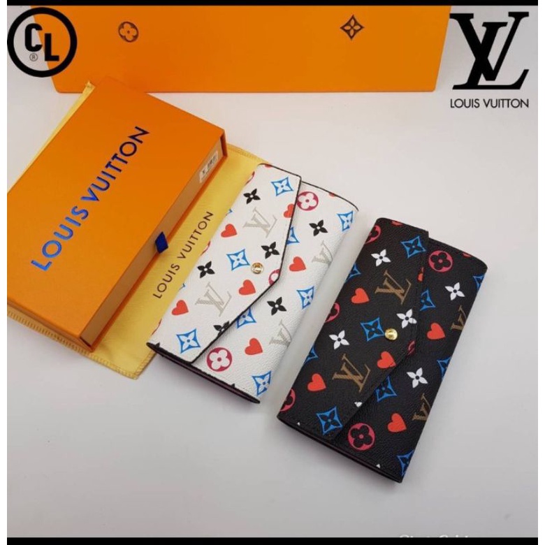 กระเป๋าสตางค์ใบยาว-สไตล์หลุยส์-louis-vuitton-หลุยส์เกรดพรีเมี่ยม-กระเป๋าสตางค์แบบพับ-พร้อมกล่องแบรนด์