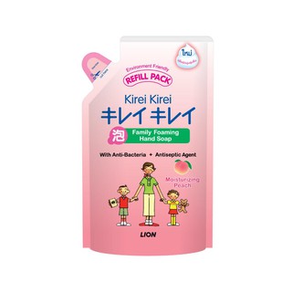 ❇❒◎KIREI KIREI โฟมล้างมือ คิเรอิ คิเรอิ สูตรเพื่อผิวนุ่ม ชุ่มชื่น (กลิ่นพีช) (ถุงเติม) 200 มล. 1 ถุงผลิตภัณฑ์ดูแลมือเจลแ
