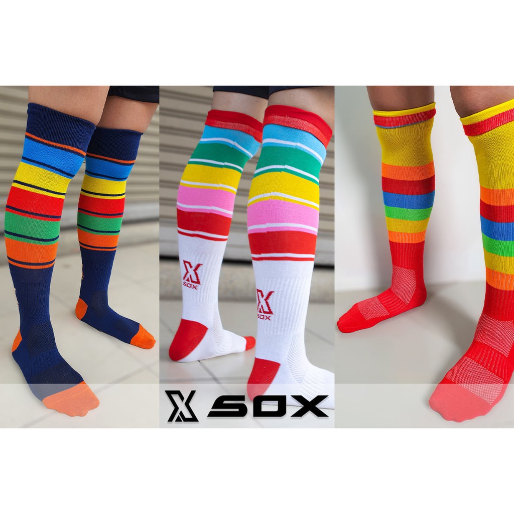 ถุงเท้าฟุตบอลเบสิค-เรนโบว์-sox-sox20002