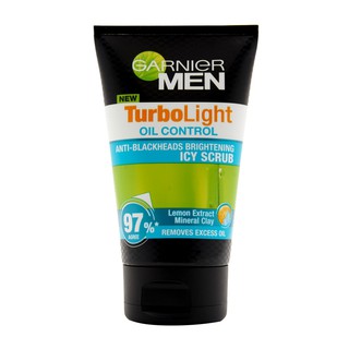 GARNIER Men TurboLight Oil Control Icy Scrub 100ml