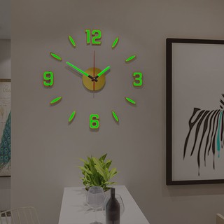 ภาพขนาดย่อของภาพหน้าปกสินค้านาฬิกา DIY บ้านนาฬิกาแขวนส่องสว่างเงียบ นาฬิกาติดผนังนาฬิกา 3D เรืองแสงขนาด 16 นิ้ว อุปกรณ์ 3d นาฬิกา diy จากร้าน winwinzul54 บน Shopee
