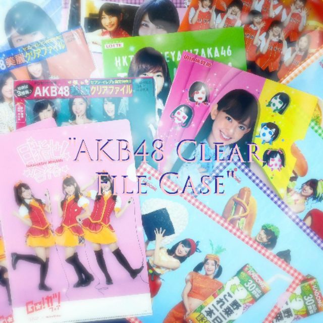 แฟ้ม-akb48-ราคาถูก-akb48-clear-file-cases-แฟ้มใสชนิดอ่อนพิมพ์ลายเมมเบอร์