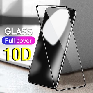 ฟิล์มกระจก for IPhone 6 7 8 plus X xs xr XMax iphone 11 pro max 10D Tempered glass film ฟิล์มกระจกเต็มจอ ฟิล์มกระจก