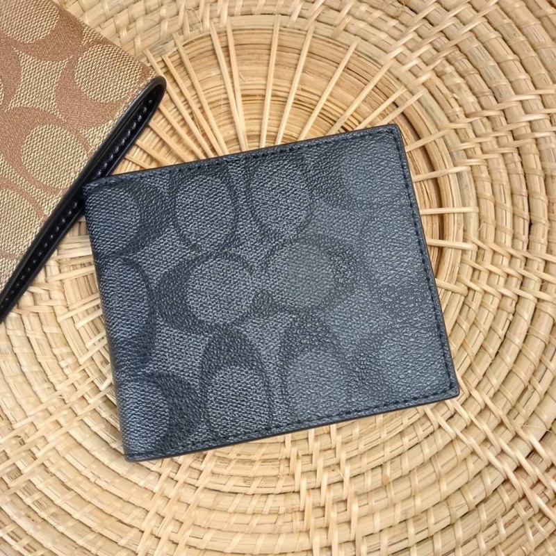 COACH ID BILLFOLD WALLET IN SIGNATURE CANVAS(COACH F66551) Shopee