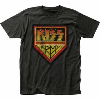 เสื้อยืด พิมพ์ลาย Kiss Army Rock N Roll Music แฟชั่นยอดนิยม สําหรับผู้ชาย