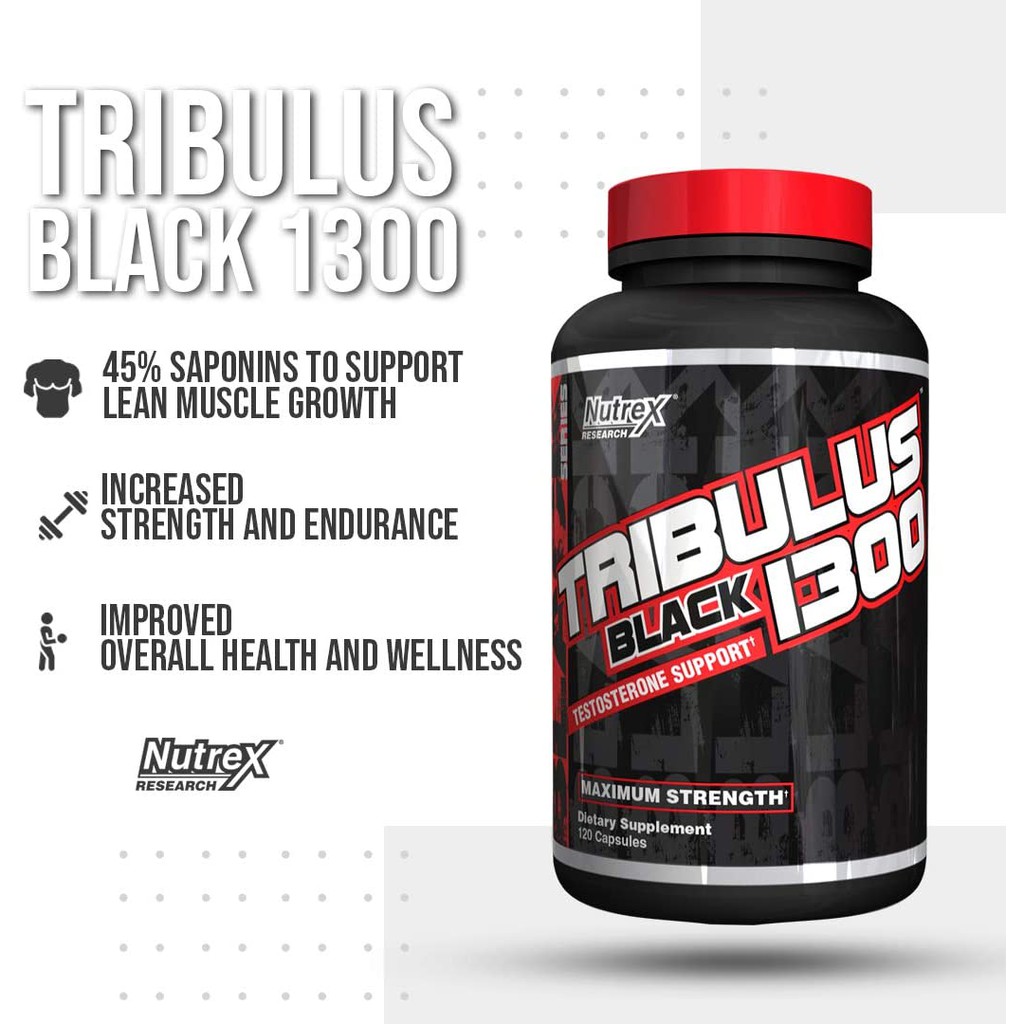 nutrex-tribulus-1300mg-servings-ขนาด-120-แคปซูล-สารสกัดจากธรรมชาติ-ช่วยเพิ่มฮอร์โมนเพศชาย-เพิ่มกล้ามเนื้อ-เพิ่มกำลัง