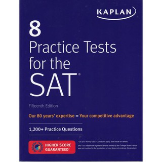DKTODAY หนังสือ KAPLAN 8 PRACTICE TESTS FOR THE SAT 2019