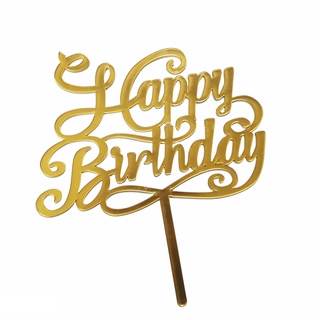 ภาพหน้าปกสินค้าVIVA LOCO ป้าย ตกแต่งหน้าเค้ก วันเกิด Acrylic Cake Topper Happy birthday เบเกอรี่ ที่เกี่ยวข้อง