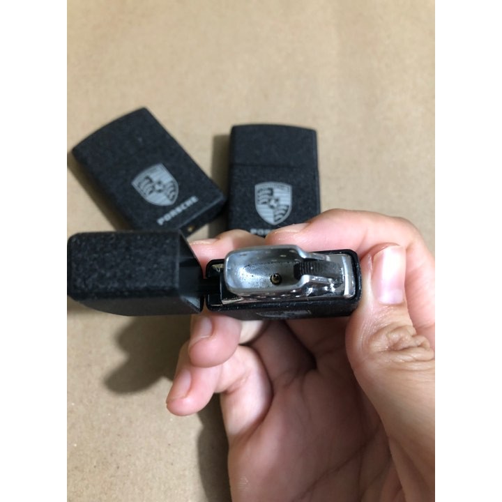 ไฟแช็กทรง-zippo-porsche-รุ่นใหม่ลายหินอ่อนโคตรสวย-พร้อมส่ง-เติมแก๊สให้พร้อมใช้งาน