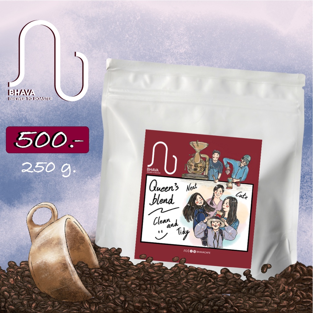 coffee-beans-qb-queen-s-blend-fruity-floral-balance-sweet-with-acidity-250g-500thb-omni