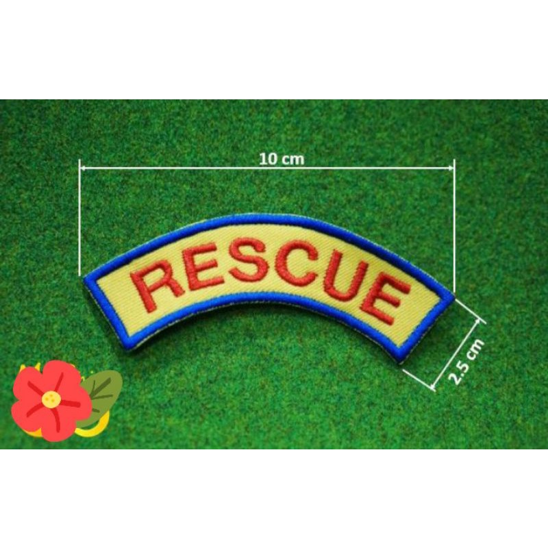 อาร์ม-กู้ภัย-rescue-แบบเย็บติด-ติดตีนตุ๊กแก-ขายราคาส่งทุกชิ้้น