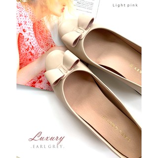 EARL GREY รองเท้าหนังแกะ Luxury series in Light pink