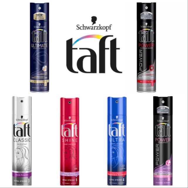 สเปรย์จัดแต่งทรงผม-schwarzkopf-taft-มี-6-สูตร-hair-spray-250-ml-ชวาร์สคอฟ-ทัฟท์-จัดทรงง่ายไม่ทำให้ผมลีบแบน